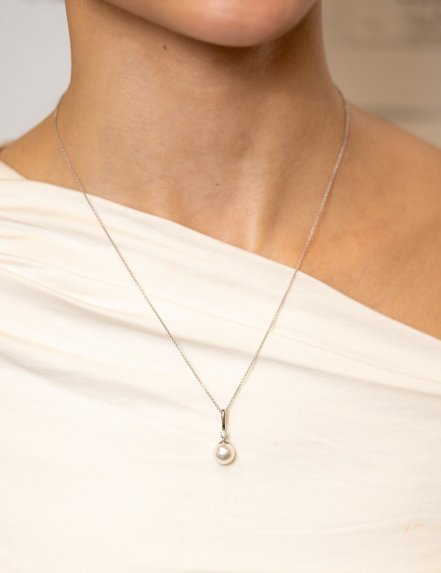 Pearl and Diamond-Accent Pendant - Skeie&#39;s Jewelers