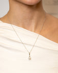 Pearl and Diamond-Accent Pendant - Skeie's Jewelers