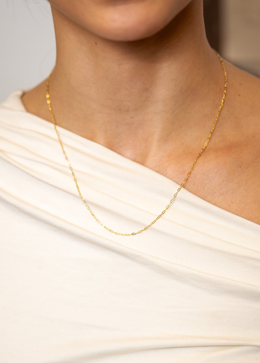 Mini Paperclip Chain Necklace