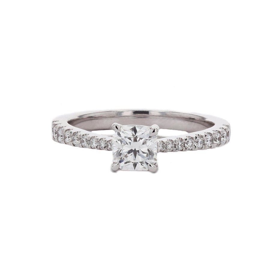 Platinum Black Label Diamond Shank Engagement Ring - Skeie's Jewelers