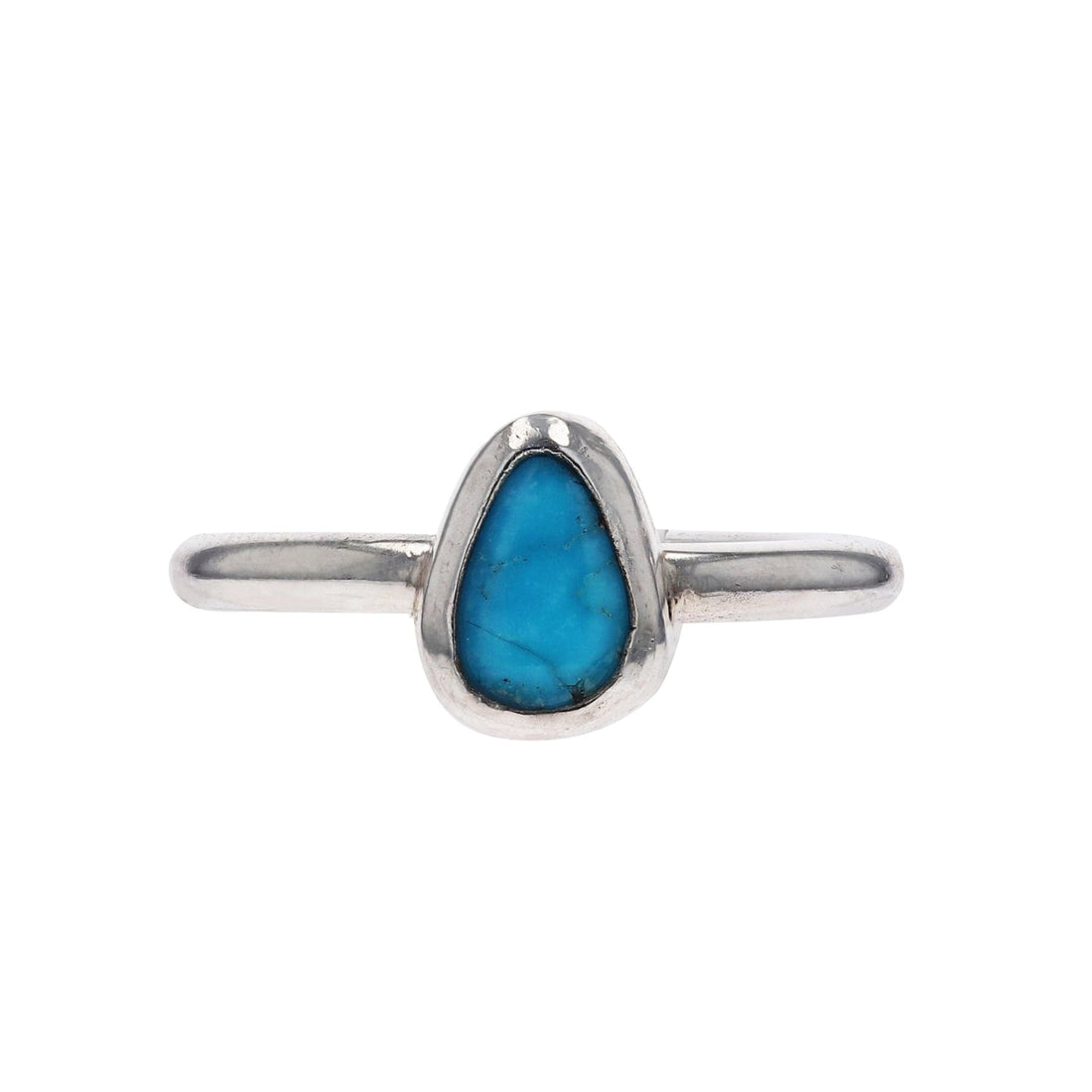 Sterling Silver Pear Turquoise Ring by Arianna Nicolai - Skeie's Jewelers