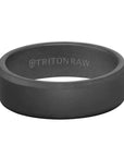 Black Tungsten Men's Band Ring by Triton