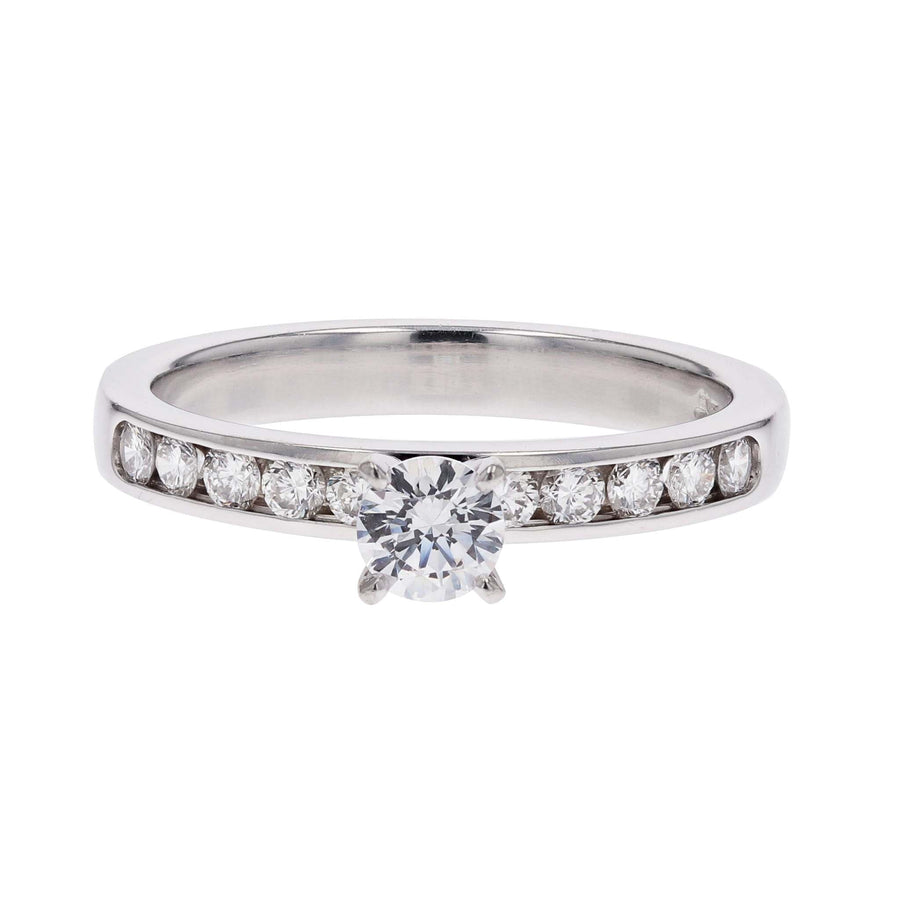Platinum Semi-Mount Engagement Ring by Precision Set - Skeie's Jewelers