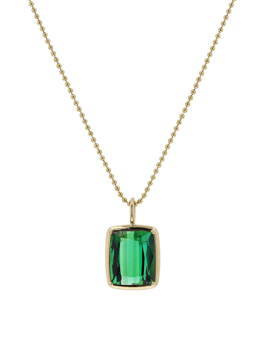 18K Gold Tourmaline Pendant Necklace- Skeie's Legacy Collection - Skeie's Jewelers