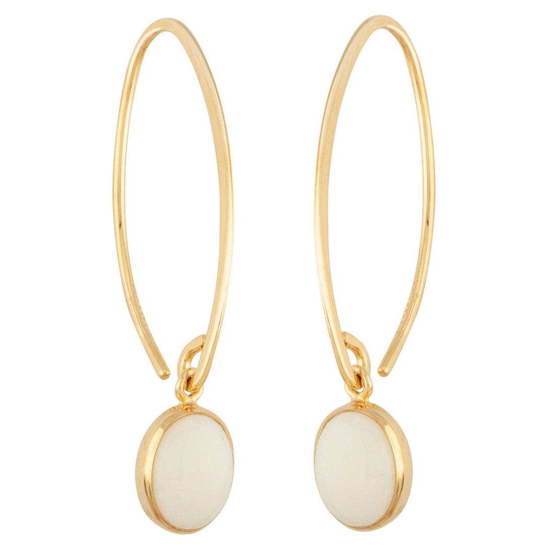 Yellow Gold Opal Dangle Earrings by Carla | Nancy B. - Skeie's Jewelers