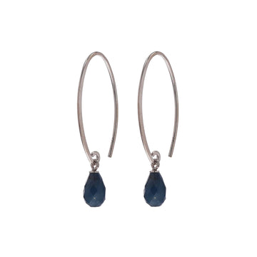 Sapphire Threader Earrings by Carla | Nancy B. - Skeie's Jewelers