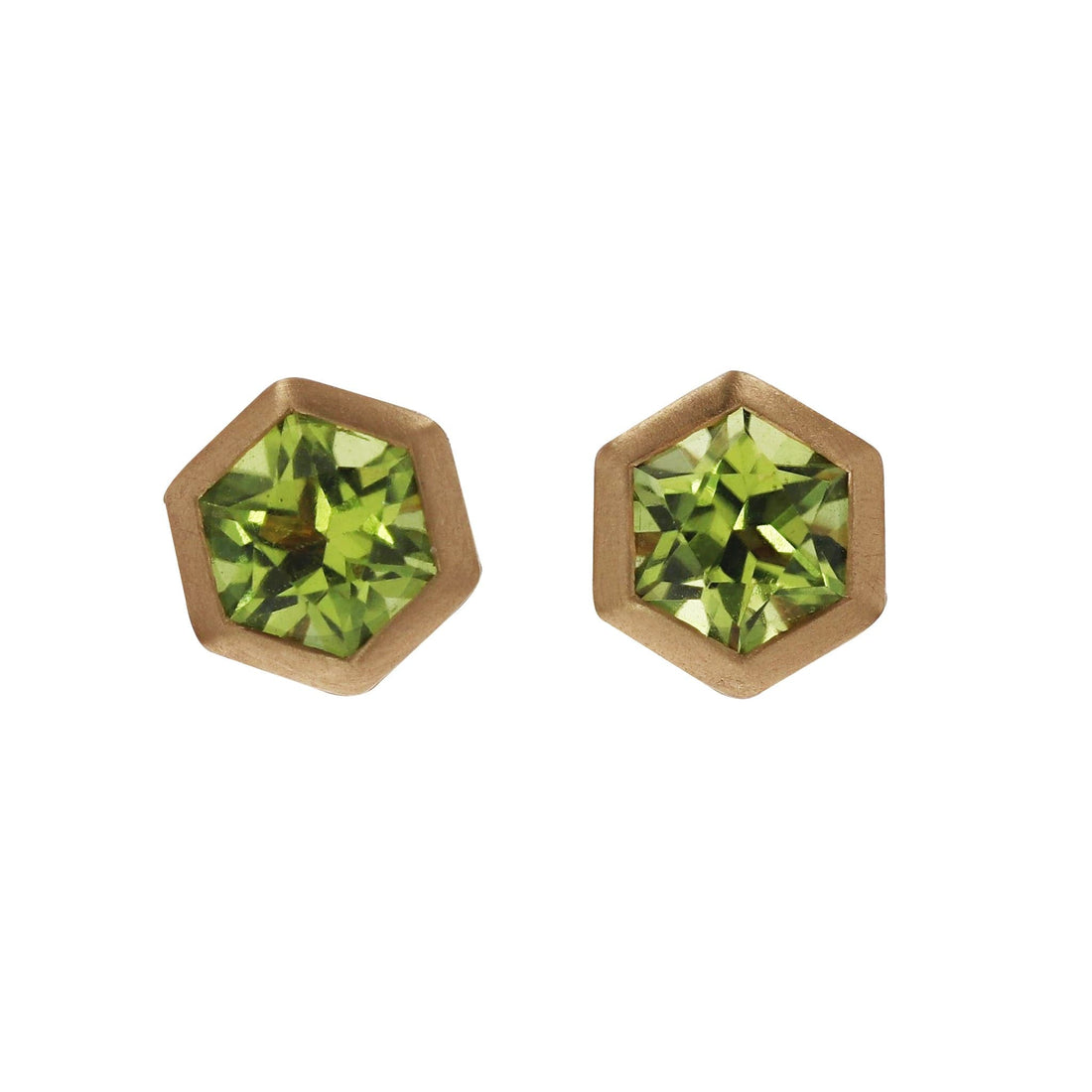 Yellow Gold Peridot Studs by Kimberly Collins - Skeie's Jewelers