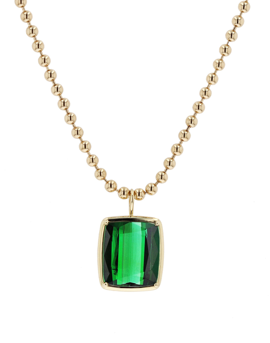 18K Gold Tourmaline Pendant Necklace- Skeie's Legacy Collection