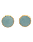 Yellow Gold Aqua Stud Earrings by Marco Bicego - Skeie's Jewelers