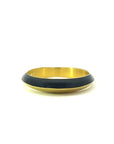 18kt Gold & Black Enamel Men's Ring - Skeie's Jewelers