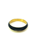18kt Gold & Black Enamel Men's Ring - Skeie's Jewelers