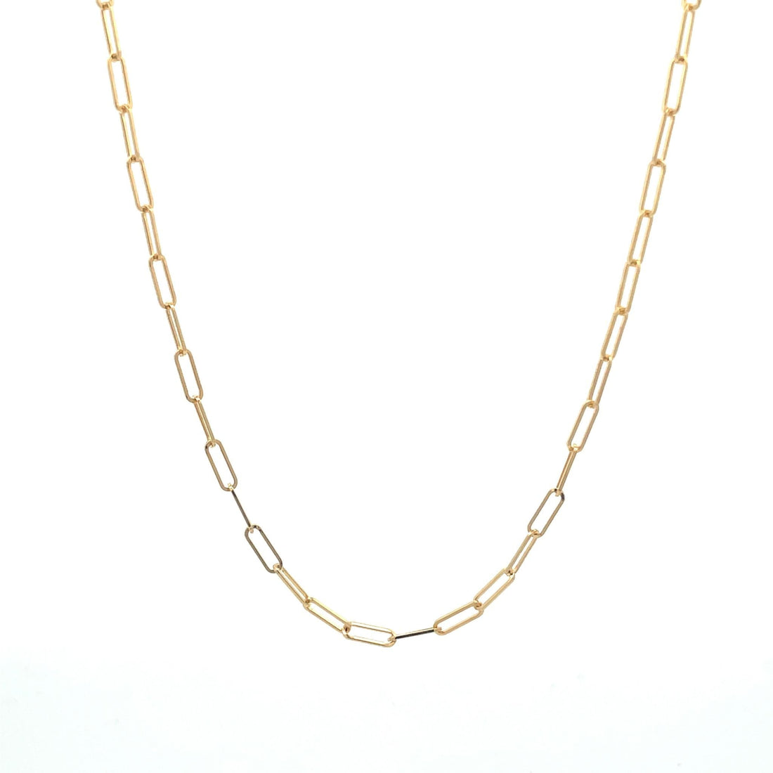 14kt Yellow Gold Paperclip Chain Necklace - Skeie's Jewelers