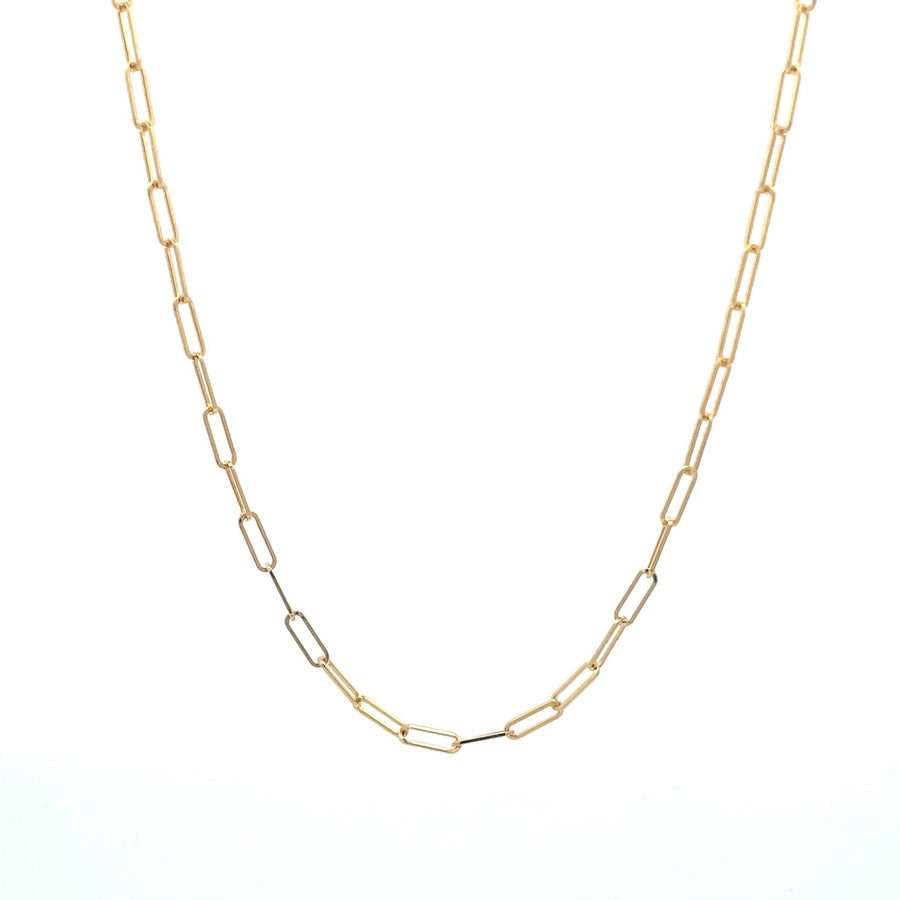 14kt Yellow Gold Paperclip Chain Necklace - Skeie's Jewelers