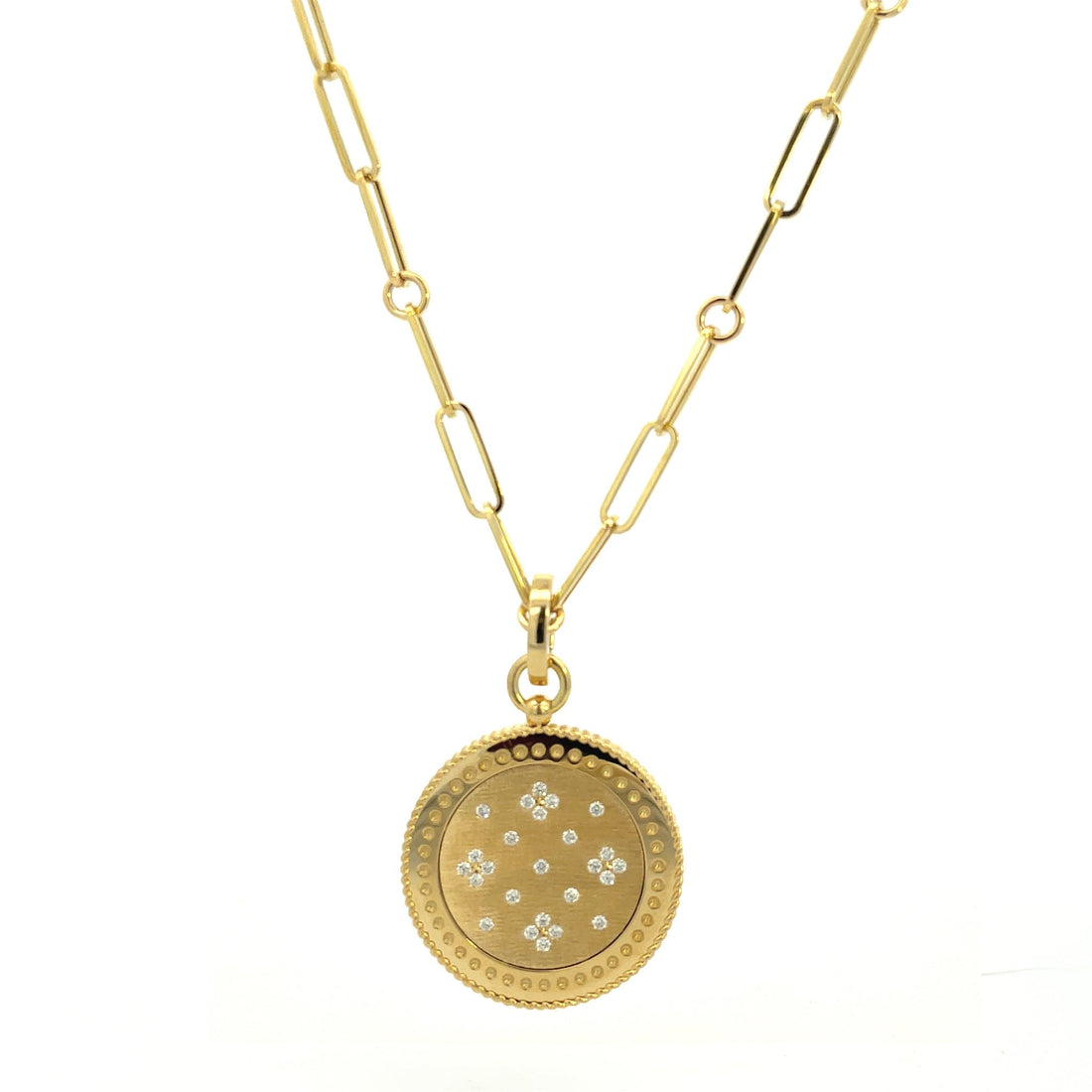 Yellow Gold Venetian Princess Medallion Pendant by Roberto Coin - Skeie's Jewelers