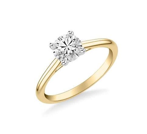Frederick Goldman Classic Diamond Solitaire Engagement Ring