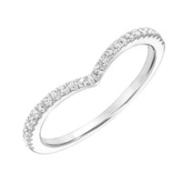  Frederick Goldman Contemporary V-Shape Diamond Stackable Band Ring Rich text editor