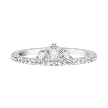 Rose-Cut Diamond Wedding Band Ring 'Tiara' by Artcarved