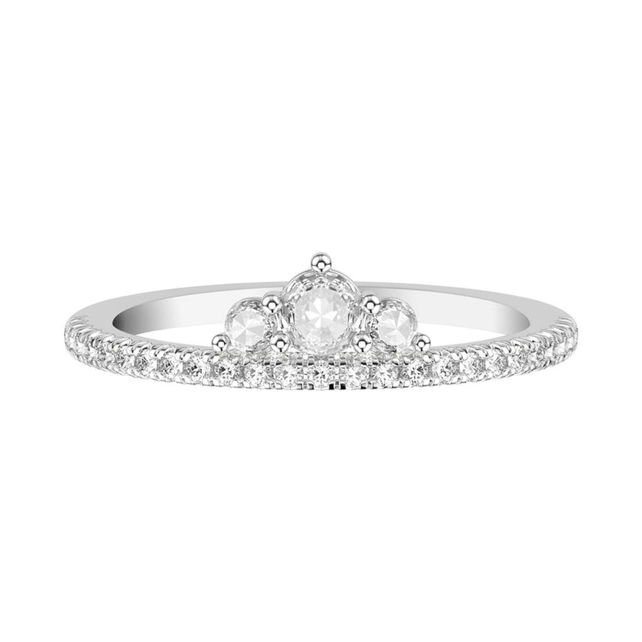Rose-Cut Diamond Wedding Band Ring 'Tiara' by Artcarved