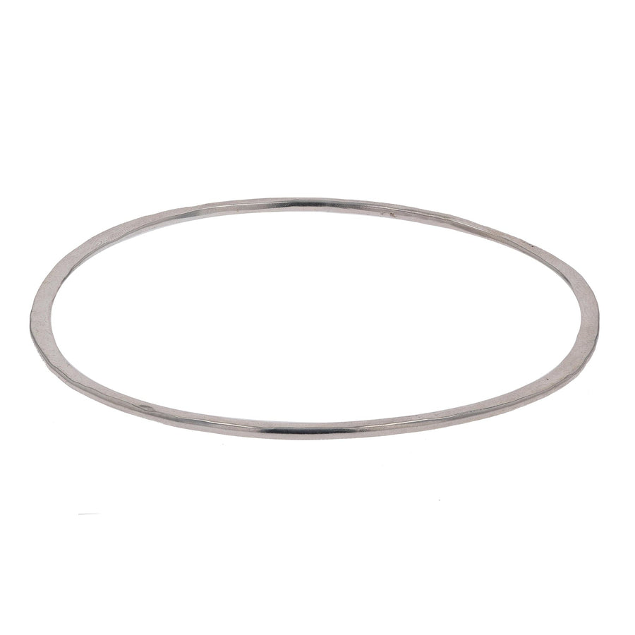 Sterling Silver Hammered Bangle by Arianna Nicolai - Skeie's Jewelers