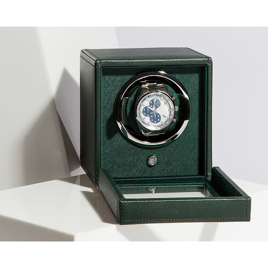 Cub Single Watch Winder with Cover by WOLF - Skeie's Jewelers