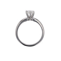 Pear Shaped Lab Created Diamond White Gold Solitaire Engagement Ring - Skeie's Jewelers