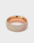 5-Row Eternity Pave Diamond Ring
