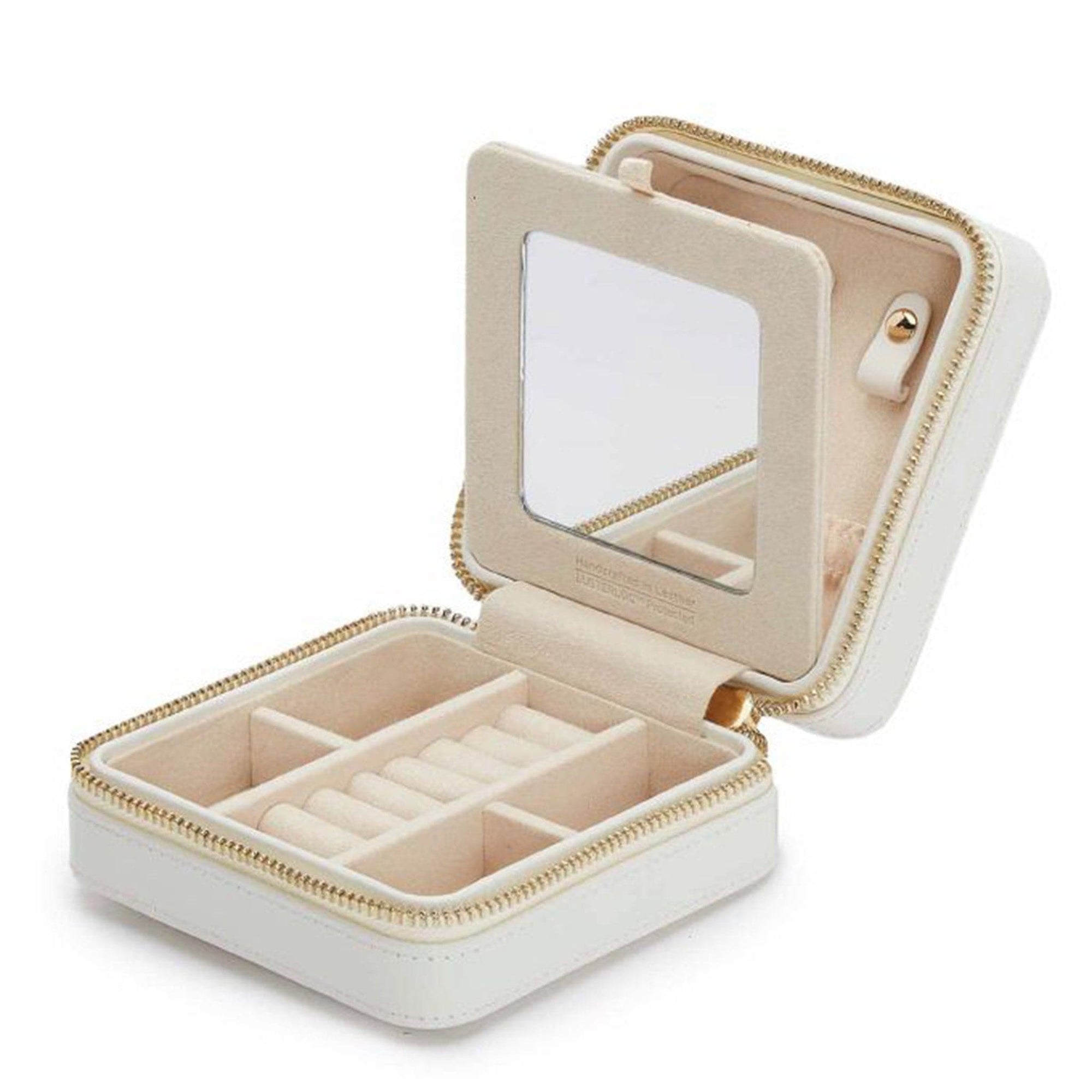 Zippered Jewelry Case from WOLF 1834 "Maria"  White