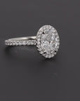 2 Carat Oval Diamond Halo Engagement Ring by Rahaminov| F84-2771