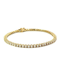 Diamond Tennis Bracelet in Yellow Gold - Skeie's Jewelers