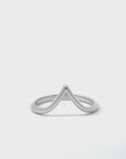 White Gold Contour Ring