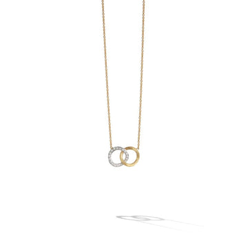 'Jaipur' Diamond Circle Link Pendant Necklace by Marco Bicego - Skeie's Jewelers