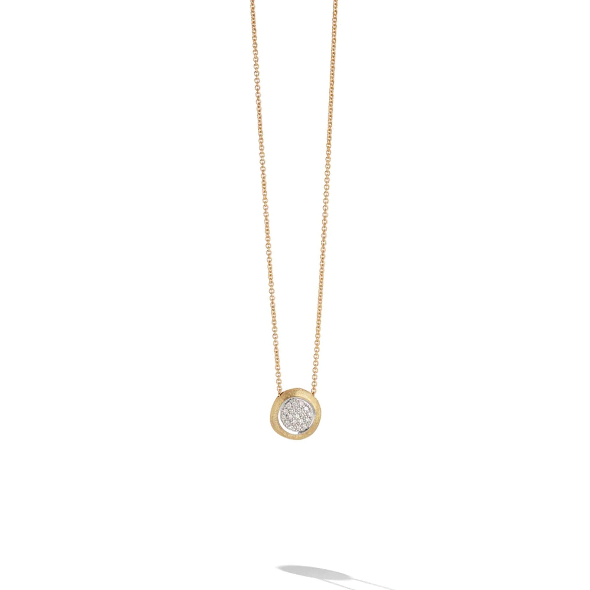 Marco Bicego 18K Yellow and White Gold Diamond Bead Pendant