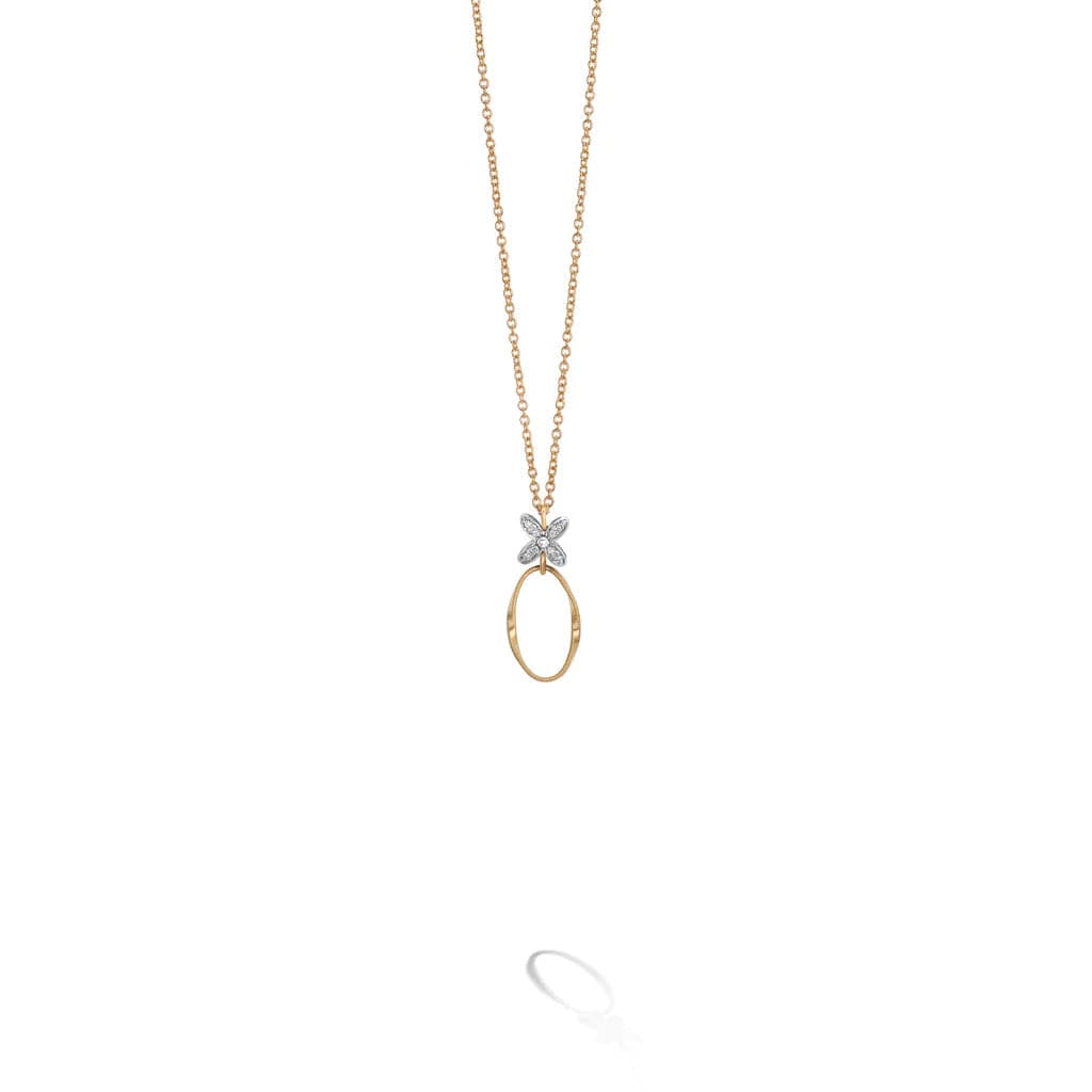 'Marrakech' 18K Diamond Flower Pendant Necklace by Marco Bicego - Skeie's Jewelers