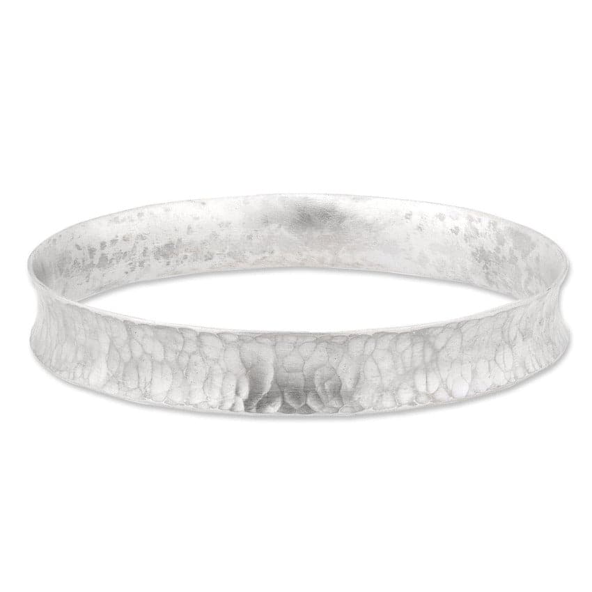 Sterling Silver Bangle Bracelet 'Inversion' by Lika Behar Sterling Silver