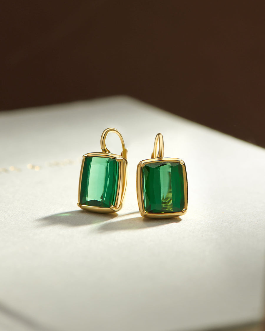 18K Gold Tourmaline Earrings- Skeie's Legacy Collection - Skeie's Jewelers