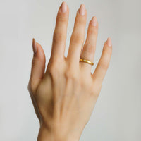 Sterling Silver Hammered Single Diamond Stockholm Ring by Lika Behar - Skeie's Jewelers