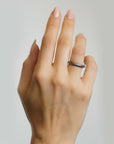 Sterling Silver Hammered Band Rings by Lika Behar
