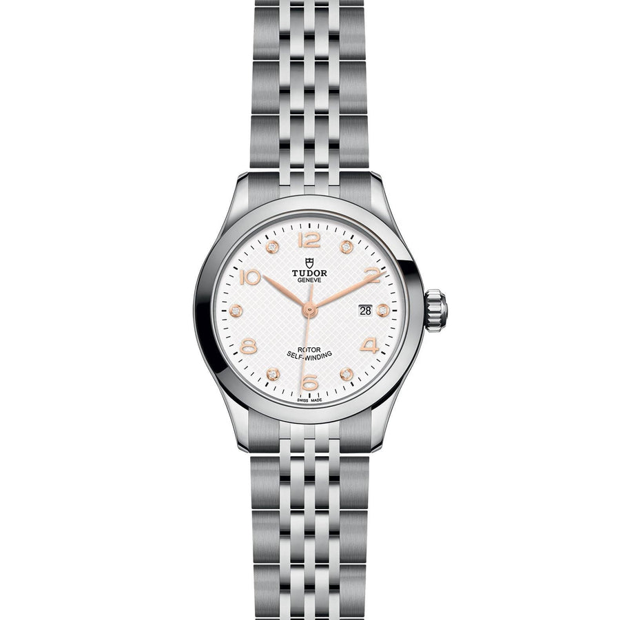 Tudor 1926 28mm Diamond White Dial Stainless Steel Watch
