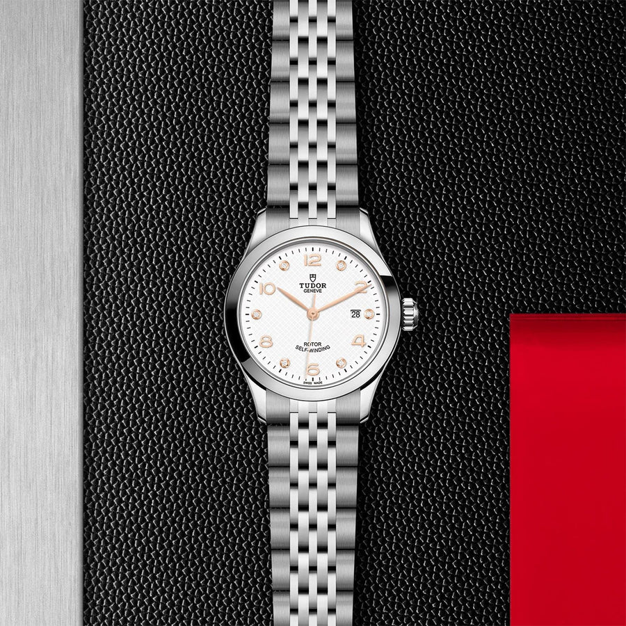 Tudor 1926 28mm Diamond White Dial Stainless Steel Watch