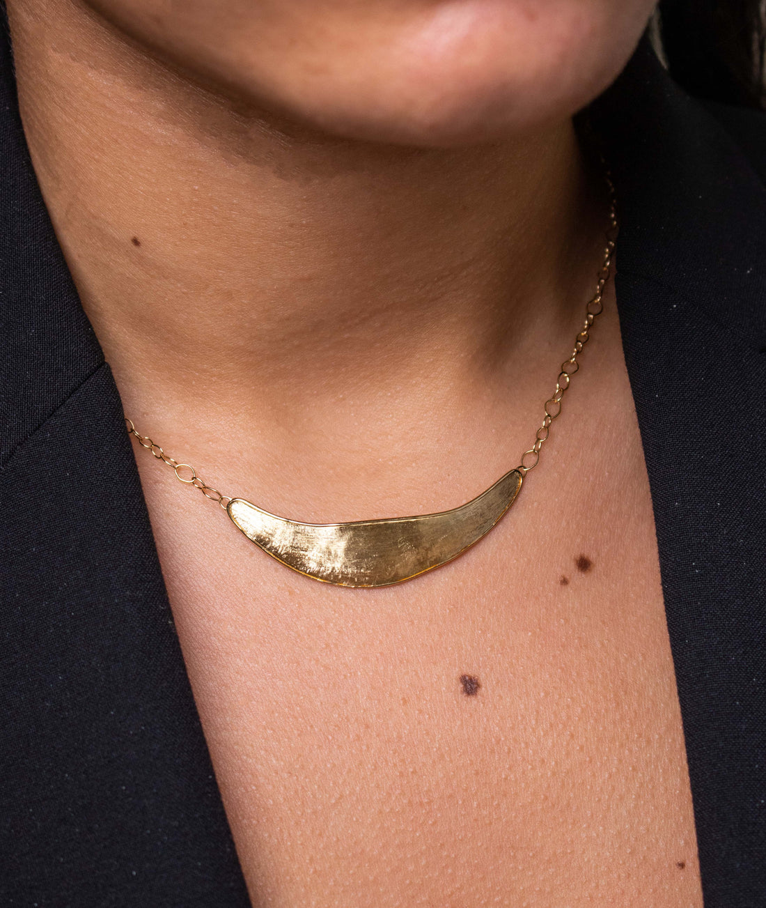 Marco Bicego 'Lunaria' 18k Gold Bar Pendant Necklace