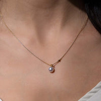 Mikimoto Pearl Pendant with Diamond Necklace