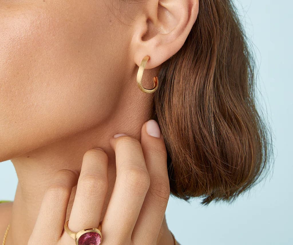 'Jaipur' 18k Gold Petite Hoop Earrings by Marco Bicego - Skeie's Jewelers