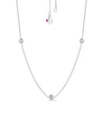 Roberto Coin Diamond Station Necklace White Gold 3