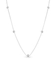 Roberto Coin Diamond Station Necklace White Gold 5