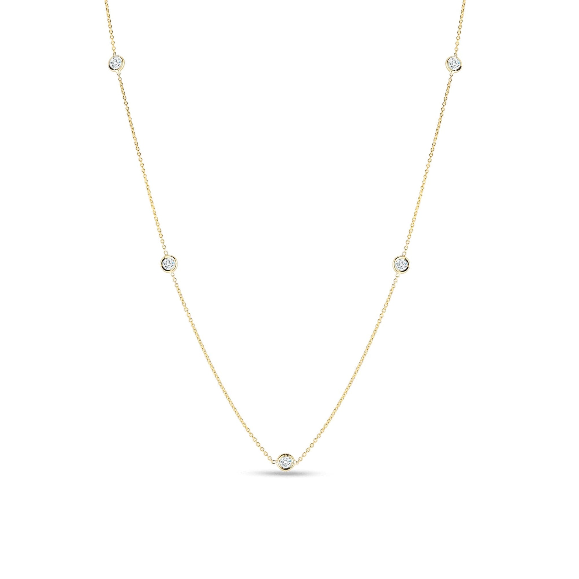 Roberto Coin Diamond Station Necklace Yellow gold 5