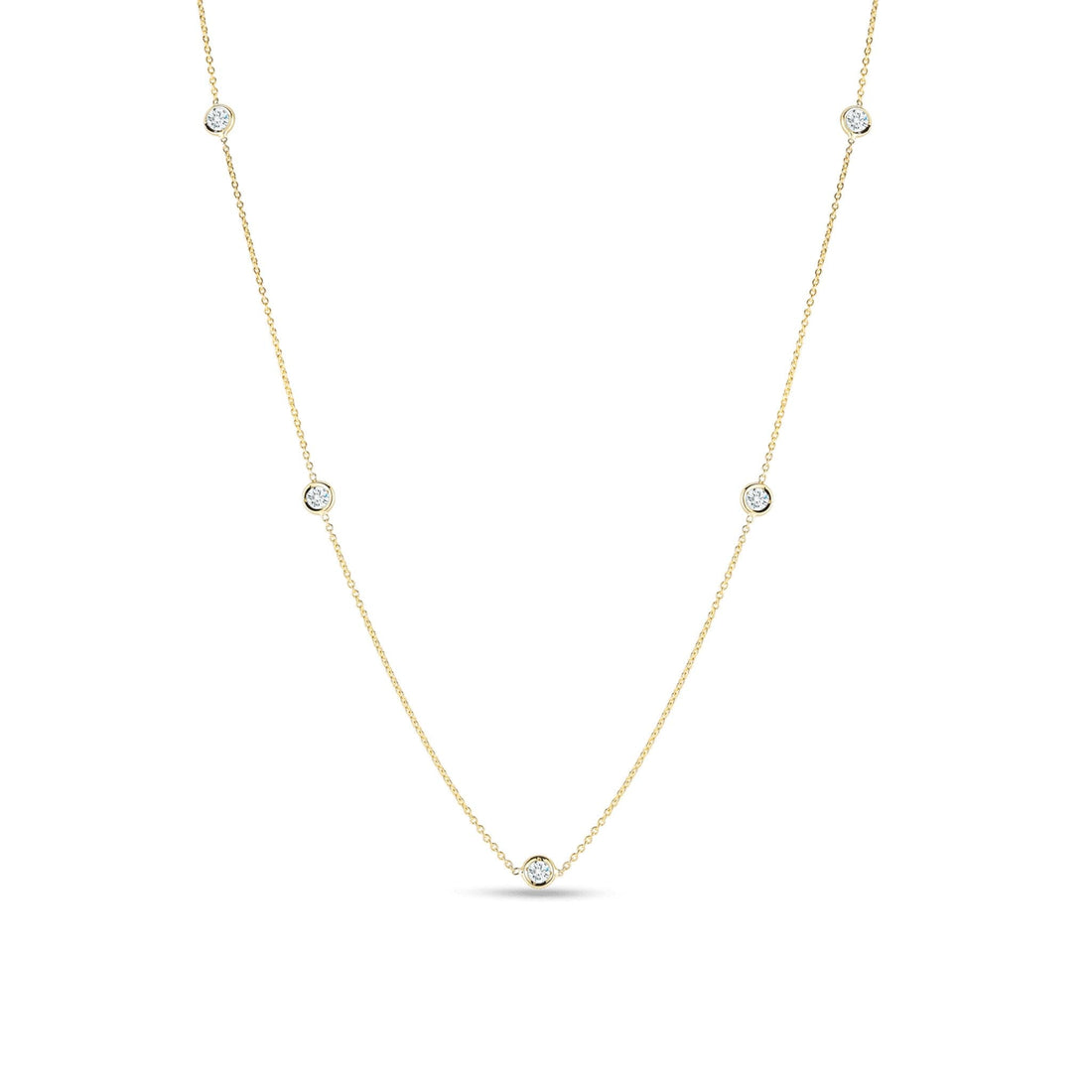 Roberto Coin Diamond Station Necklace Yellow gold 5