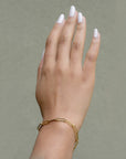 Roberto Coin Bracelet Paperclip Chain in 18k Yellow Gold modeled