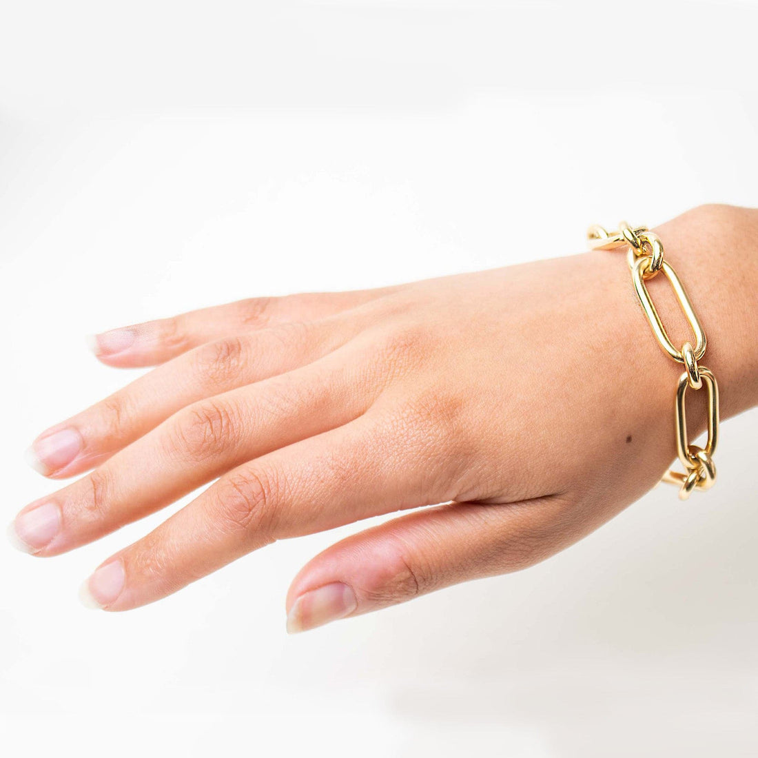 Roberto Coin Oro Classic Bracelet Yellow Gold Chain Links - Skeie's Jewelers