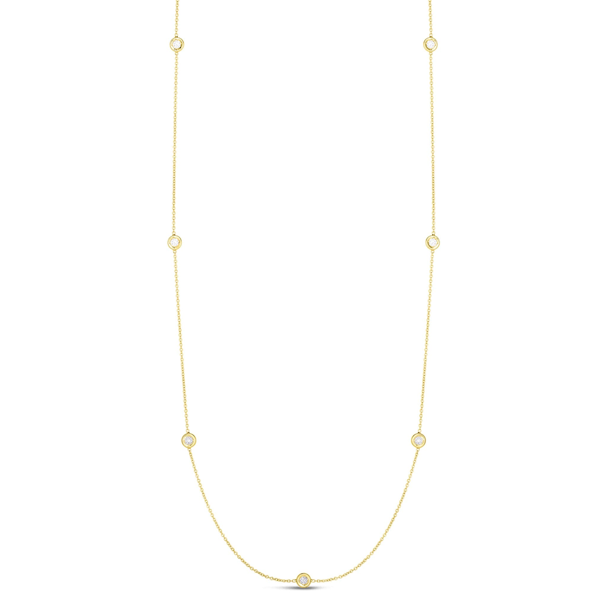 Roberto Coin Diamond Station Necklace | Skeie's Jewelers