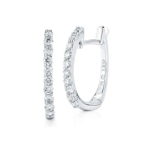 Roberto Coin Diamond Baby Hoops